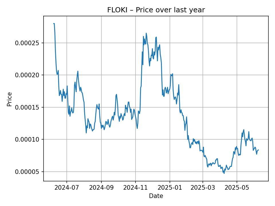 Historischer FLOKI-Chart